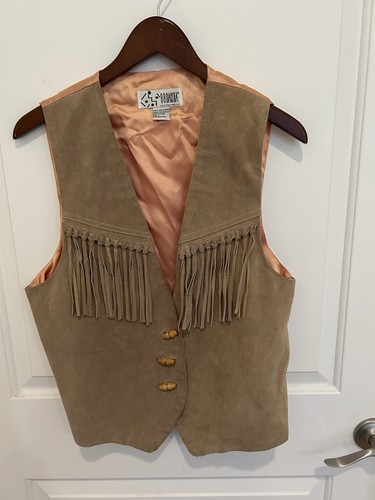 Dakota suede leather vest - leather,